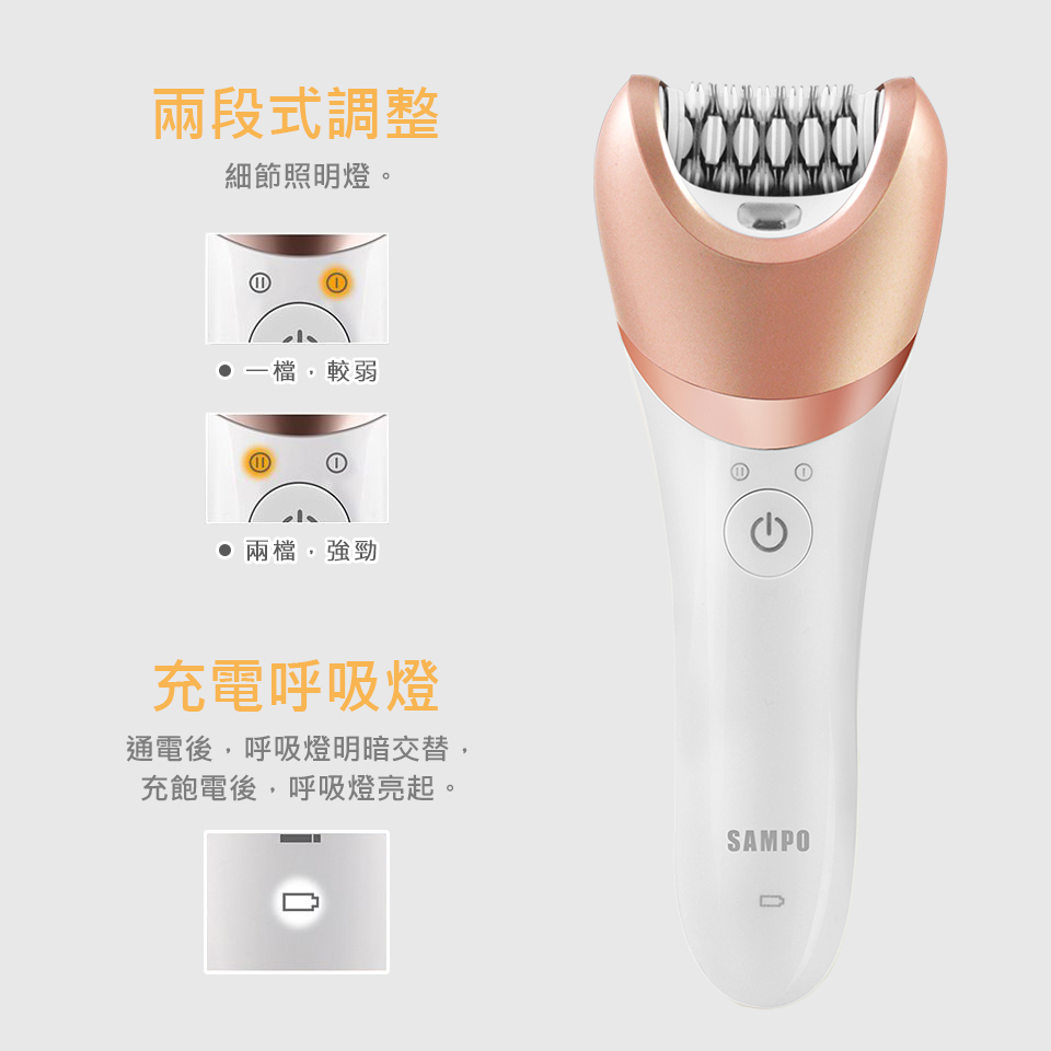 【SAMPO 聲寶】4合1美體美膚乾濕兩用得體刀 EB-Z1706WL 