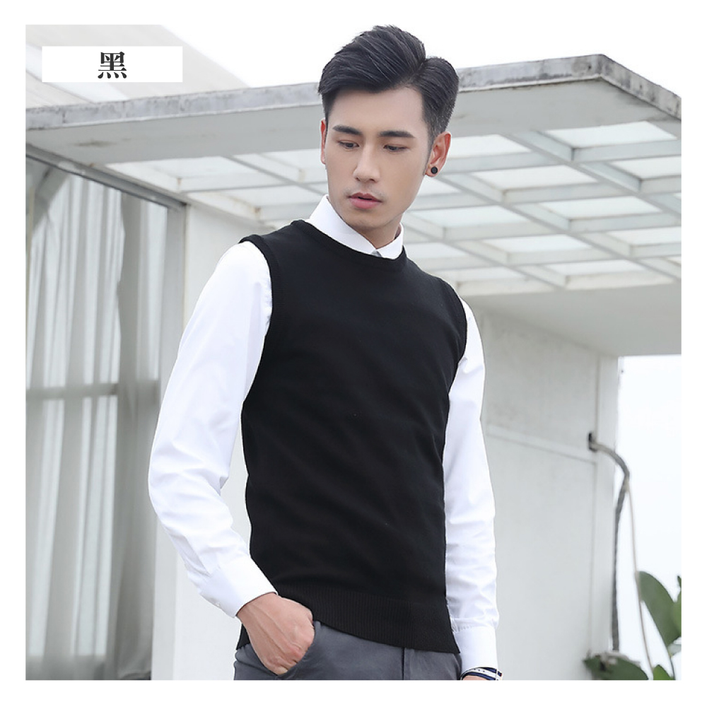 簡約百搭顯瘦紳士商務保暖背心-4色 均碼/加大碼