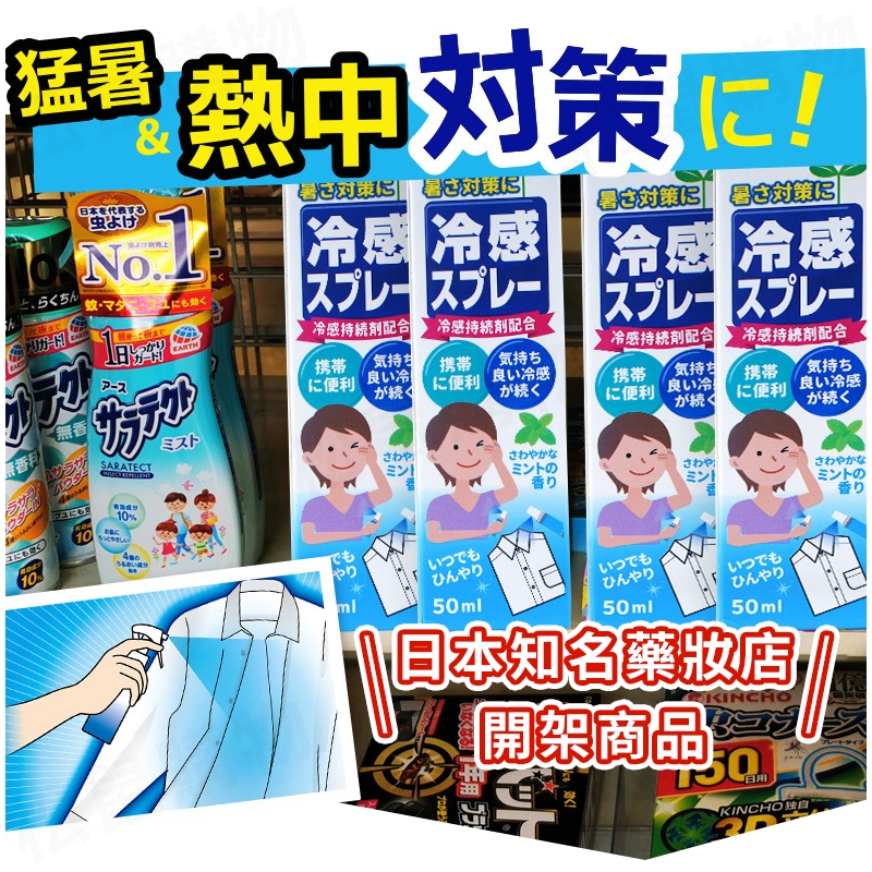 日本品牌急速涼感噴霧 50ml 降溫神器