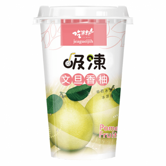 吃果籽百香果水果凍杯