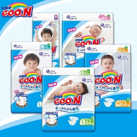 【日本大王GOO.N】境內版透氣舒柔黏貼型紙尿布