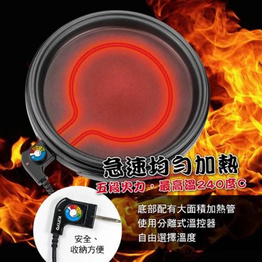 【KINYO】可拆式多功能BBQ無敵電烤盤 BP-063(夠大夠火)