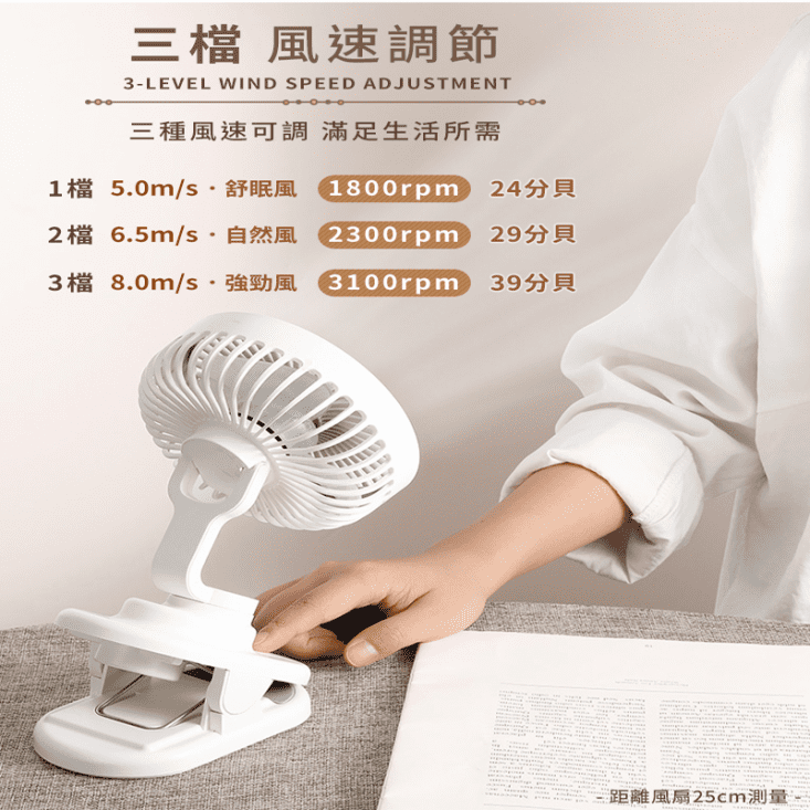 充電式行動風扇/夾扇/DC扇