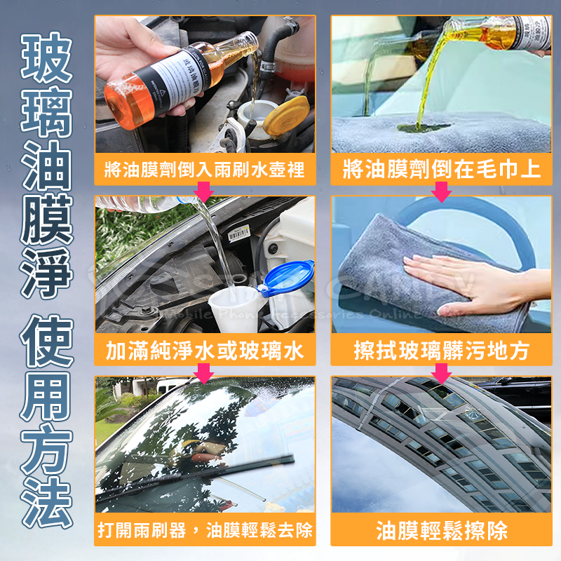 汽車玻璃油膜淨汽車玻璃清潔劑