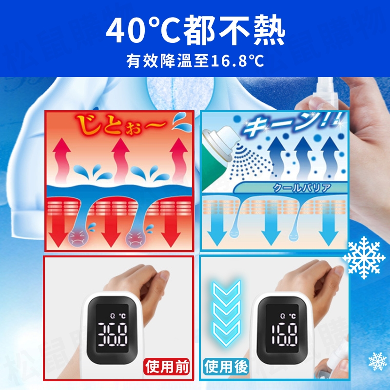 日本品牌急速涼感噴霧 50ml 降溫神器