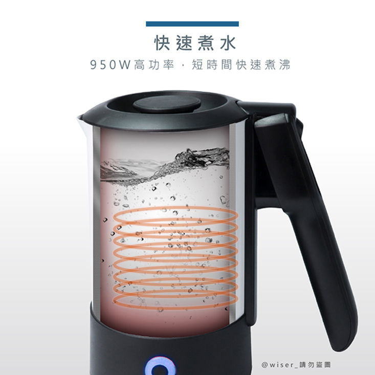 【日本AWSON歐森】摺疊把手不銹鋼快煮壺電茶壺(EP-860)雙電壓