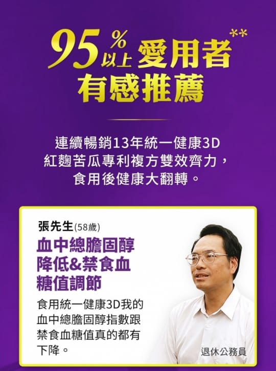 【統一】健康3D (健康食品降低膽固醇+調節血糖雙效認證)