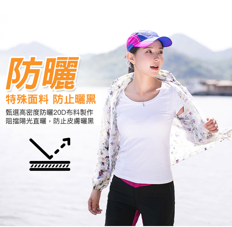 花漾輕巧防潑水防曬外套