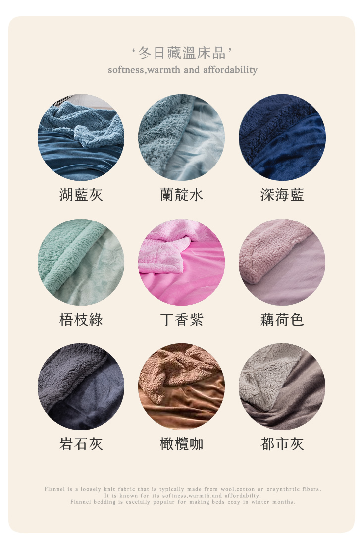 抗靜電加厚雙層法蘭絨x羊羔絨毯被
