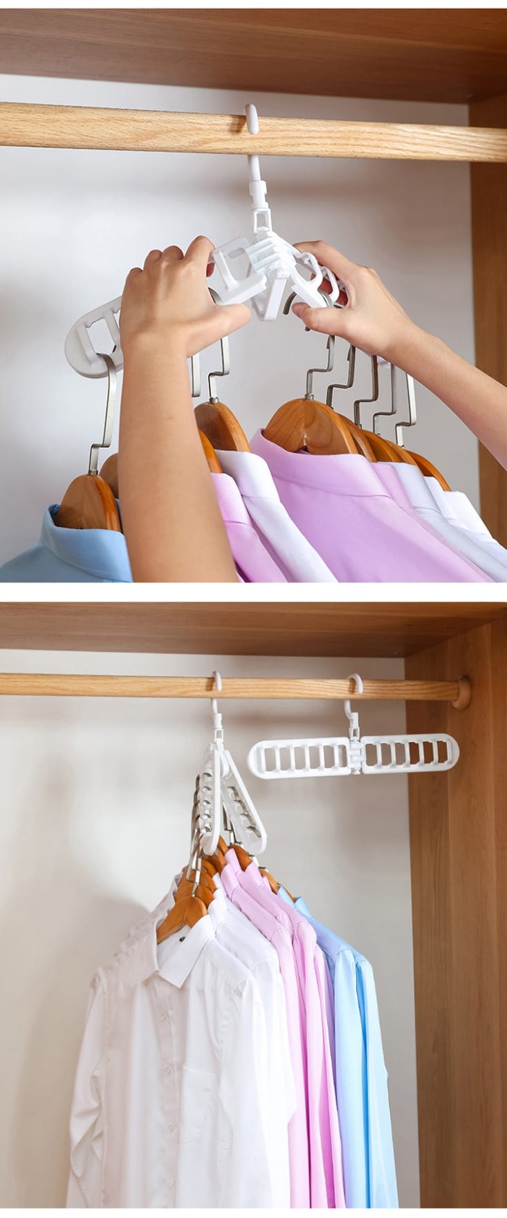 360度旋轉12孔魔術折疊衣架 魔術衣架 曬衣架 掛衣架 衣櫃收納 