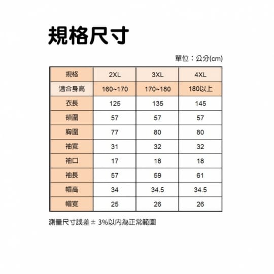 【皮爾卡登】斜力前開式雨衣