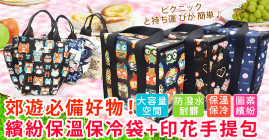郊遊好物繽紛保溫保冷袋