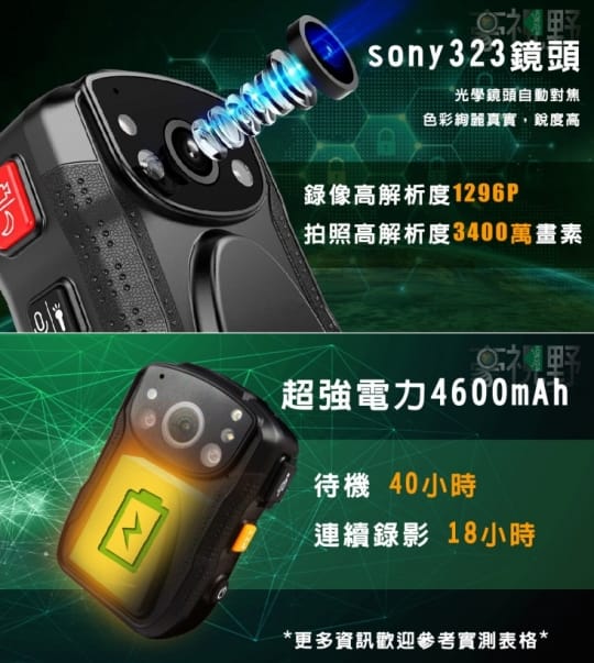 豪視野豪視野 防摔防水夜視高階警用密錄器 HV-830二代 換約 HV-830二