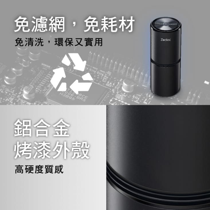 Zodiac諾帝亞負離子空氣清淨機ZAC-1000 抗菌/消菌/抑菌/