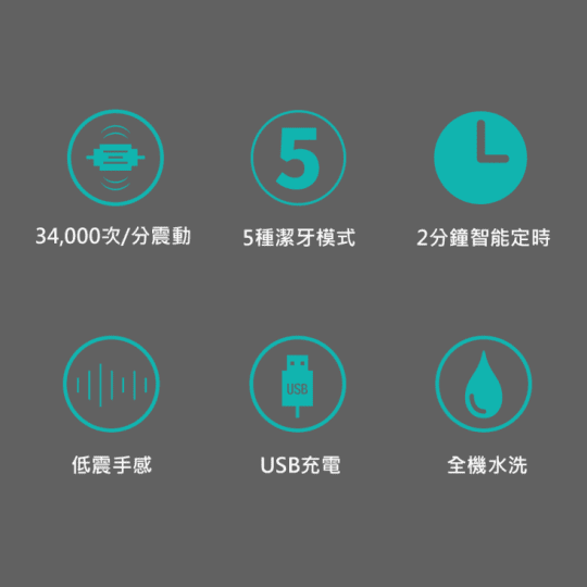 【SAMPO 聲寶】 音波牙刷震動牙刷