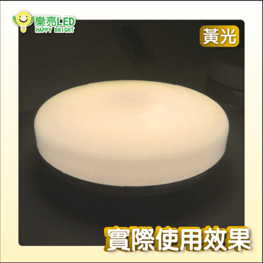 樂亮 LED 防水吸頂燈 16W IP54 黃光 白光