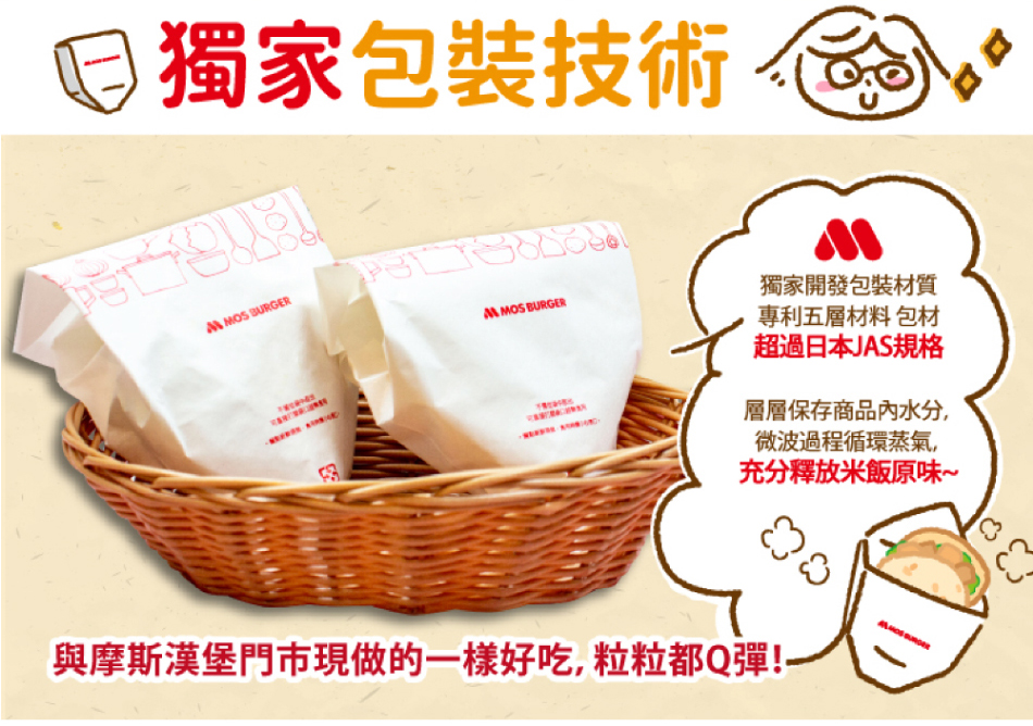 【摩斯漢堡】大份量 甜燒雞肉/醬燒牛肉/咖哩牛肉/綜合彩蔬 米漢堡(4盒/24入