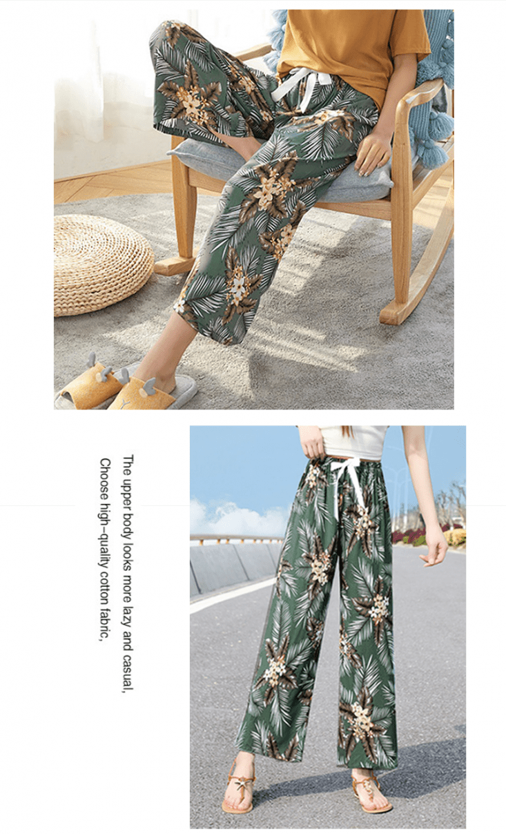 冰涼寬鬆休閒涼感棉綢寬褲冰絲褲 速乾 /透氣/ 涼爽