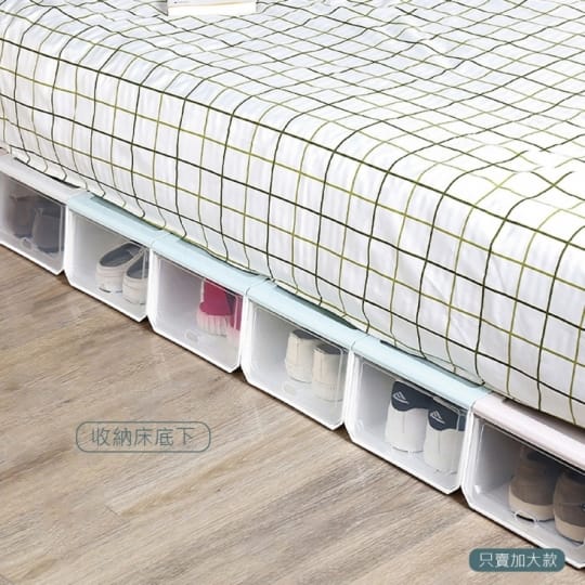 加高款透明掀蓋收納鞋盒