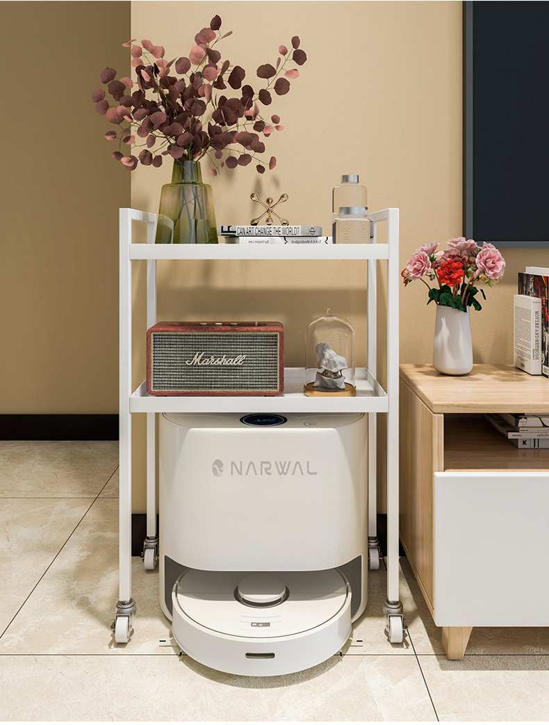 雙層掃地機器人收納推車置物架