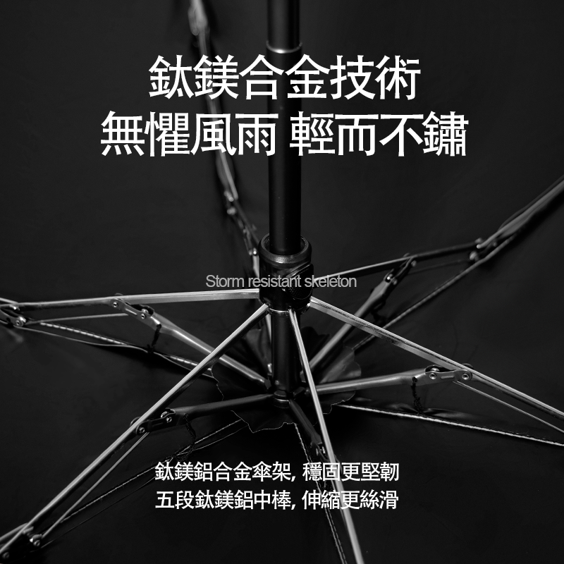 鈦鎂鋁合金奈米科技晴雨傘超輕傘