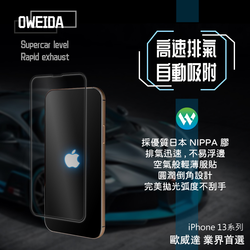 Oweida iPhone 13/13Pro (6.1吋) 共用 2.5D滿版鋼