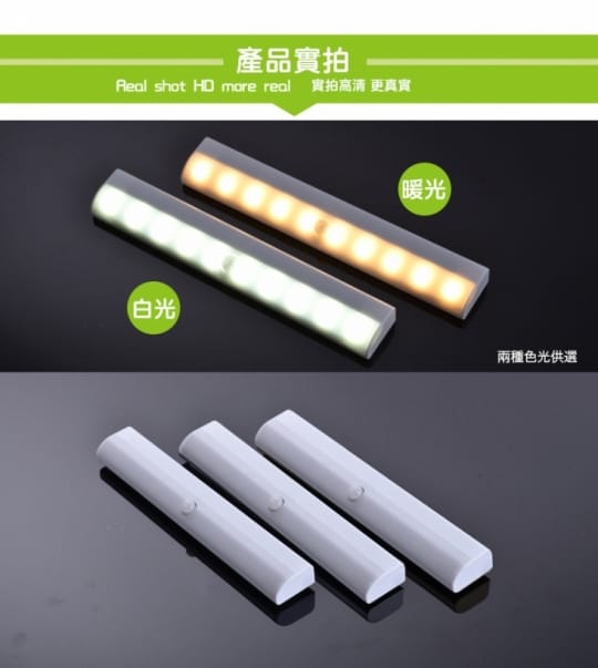 LED人體光控雙感應燈