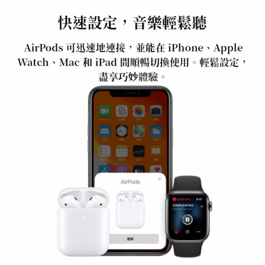 【Apple】Airpods 第2代藍牙耳機 搭配有線充電盒版