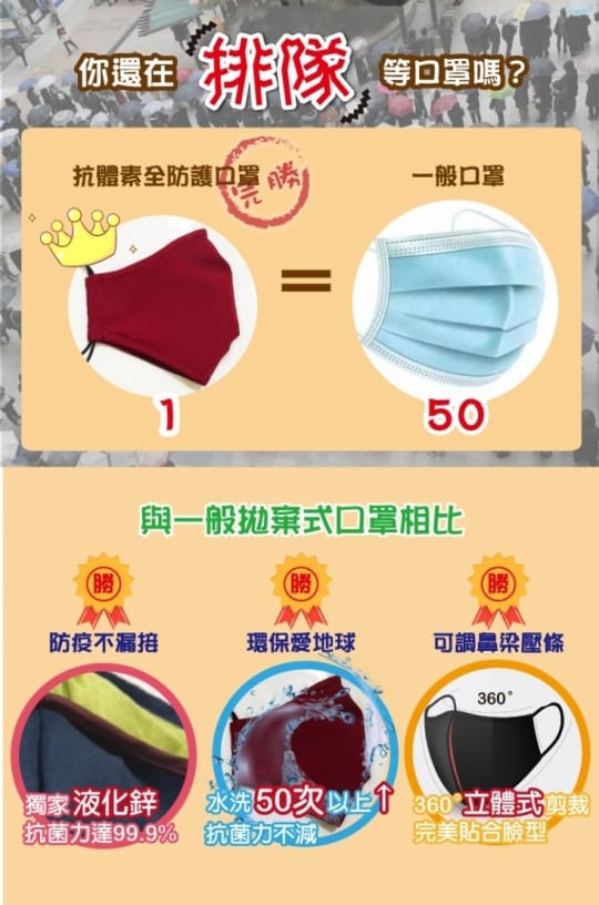 【AGAPE 亞加.貝】可水洗 獨家專利液化鋅防護防潑水口罩 10入組(快速到貨
