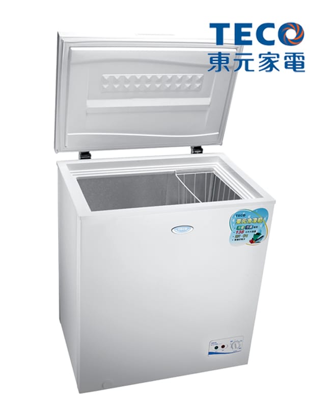 【TECO東元】138L上掀式冷凍櫃(RL1417W) 福利品/冷藏櫃/冰箱