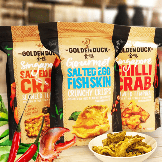 【金鴨】golden duck新加坡 鹹蛋黃魚皮、鹹蛋黃蟹天婦羅紫菜、辣椒蟹天婦 【金鴨】golden duck新加坡 鹹蛋黃魚皮、鹹蛋黃蟹天婦羅紫菜、辣椒蟹天婦