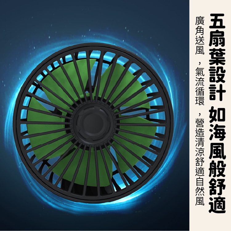 12V車載雙頭折疊旋轉風扇