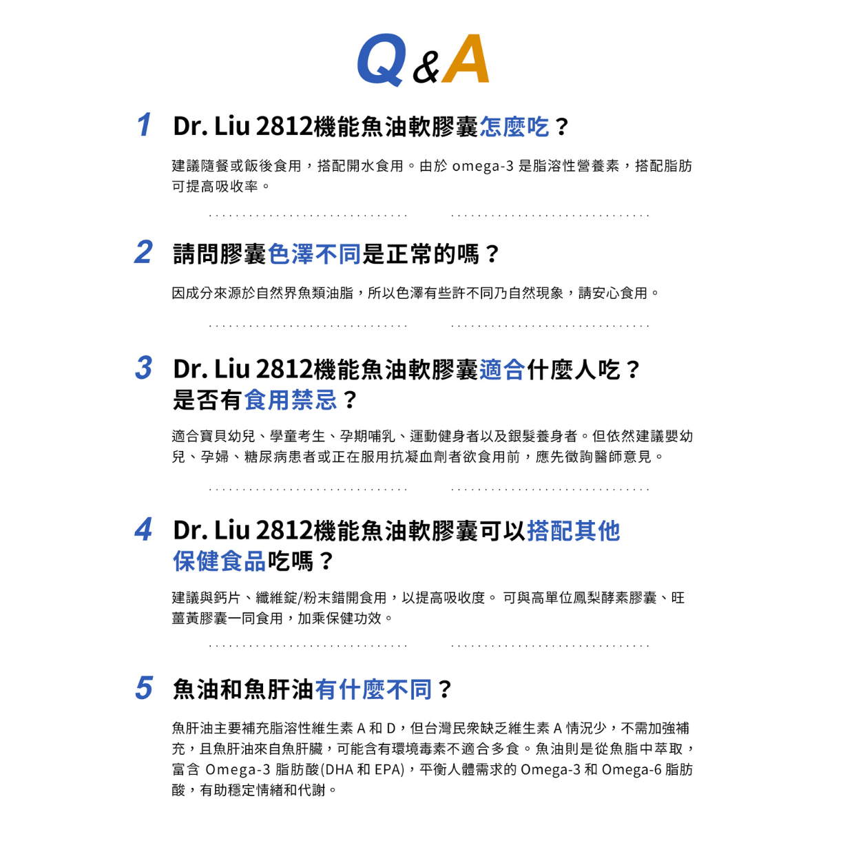【旺萊山Dr.liu】機能魚油軟膠囊(60顆/盒) TG型 Omega DHA