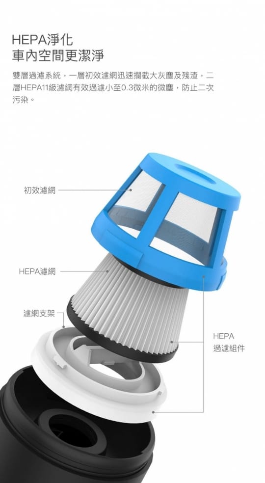 清蜓車載便攜吸塵器