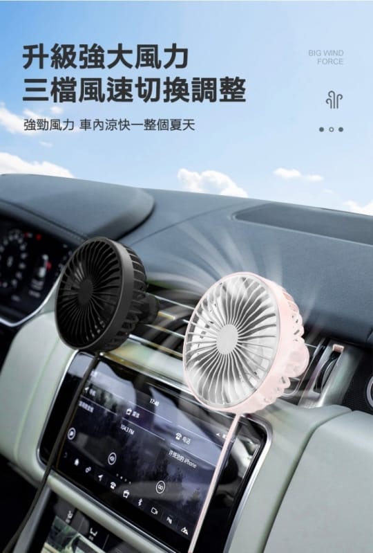 360度旋轉車用風扇HL-F829