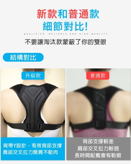 新升級不勒肩挺背防駝背矯正帶