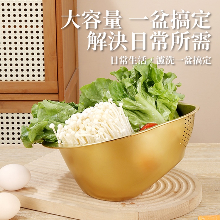 多功能304不鏽鋼淘米瀝水籃