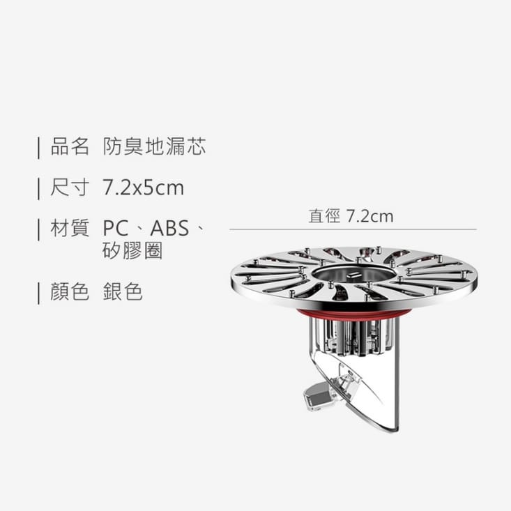 防蟲快速排水磁吸防臭地漏芯