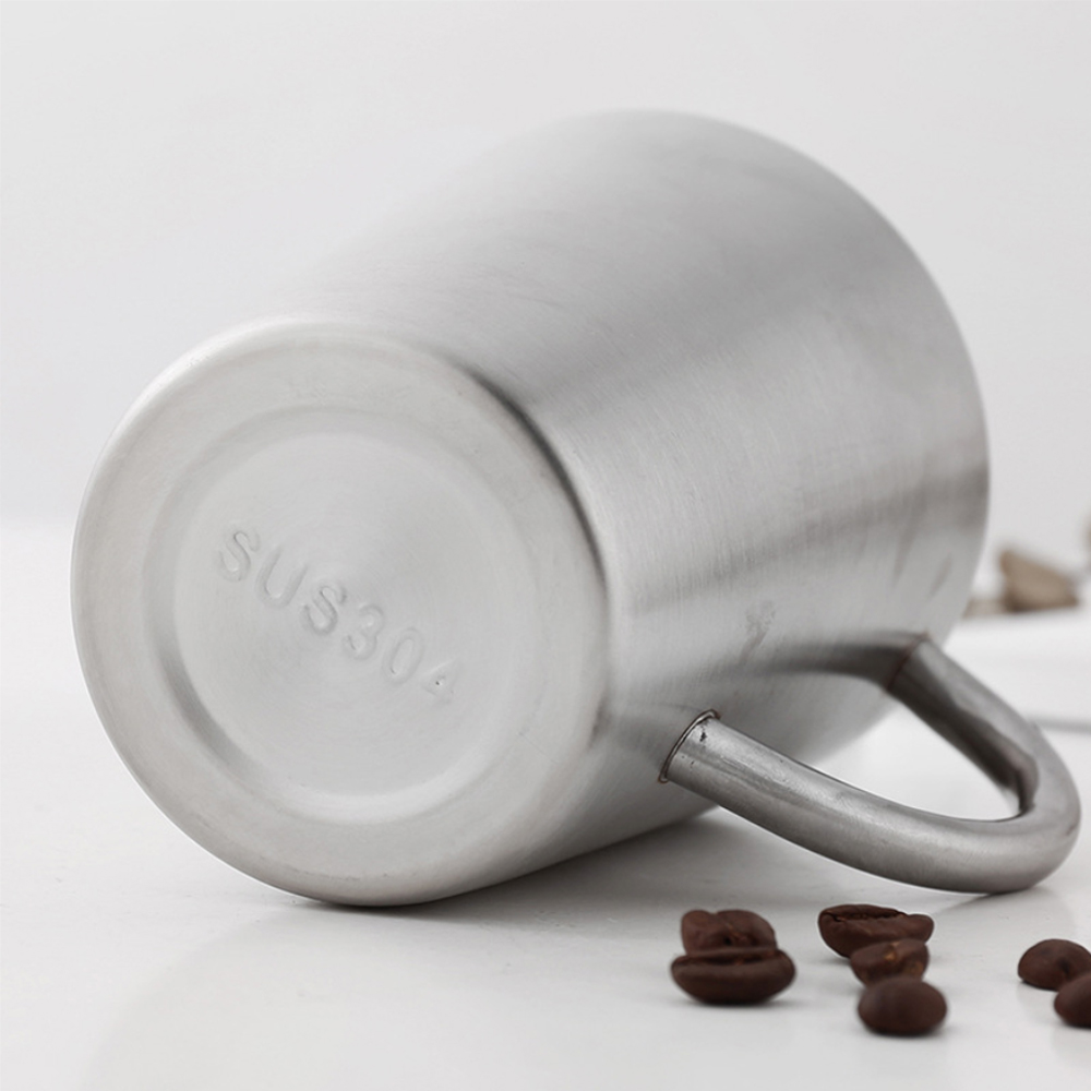 【CS22】雙層隔熱304不銹鋼馬克杯(約350ml)