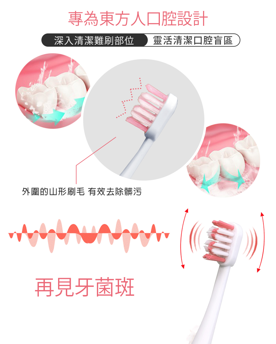 【SAMPO聲寶】時尚型音波震動牙刷 電動牙刷(TB-Z1309L)