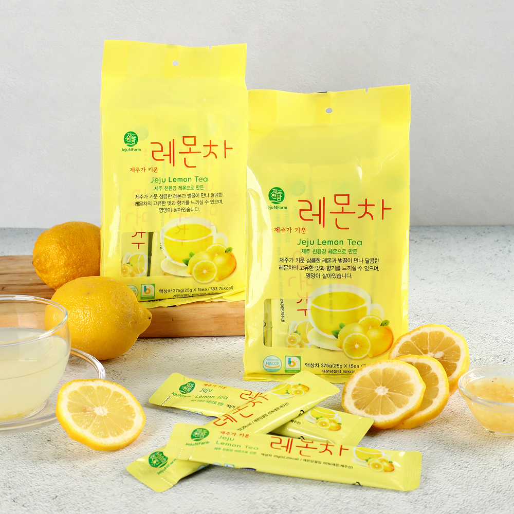 【韓味不二】韓國濟州島果醬茶 375g (隨手包)青橘茶/橘子茶/檸檬茶/柚子茶