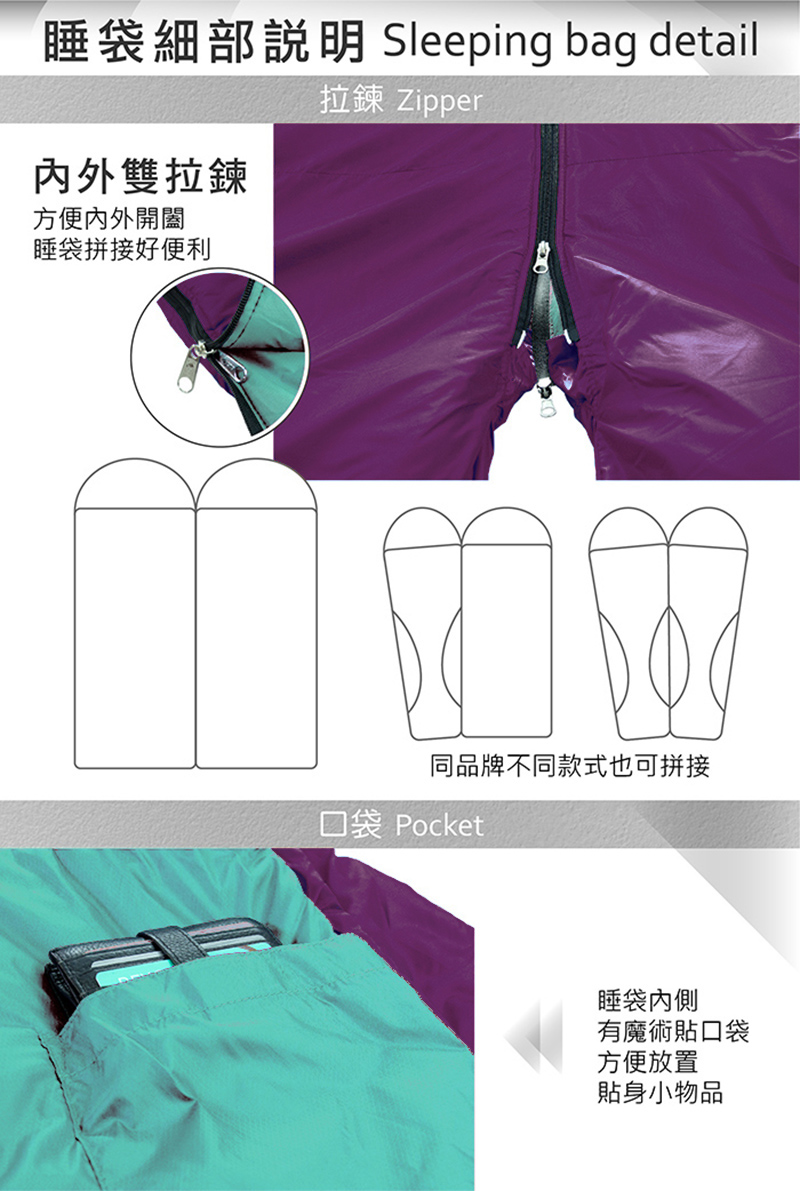 【Chinook】二代進化版-0°C 掌中寶信封戴帽睡袋