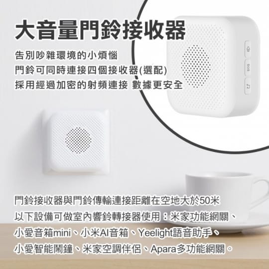 小米(平行輸入)叮零智能視頻門鈴FJ01MLTZ