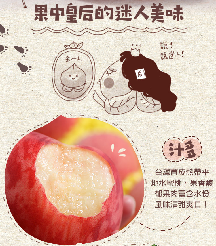 【享吃鮮果】台灣鮮採水蜜桃1KG(10入裝)