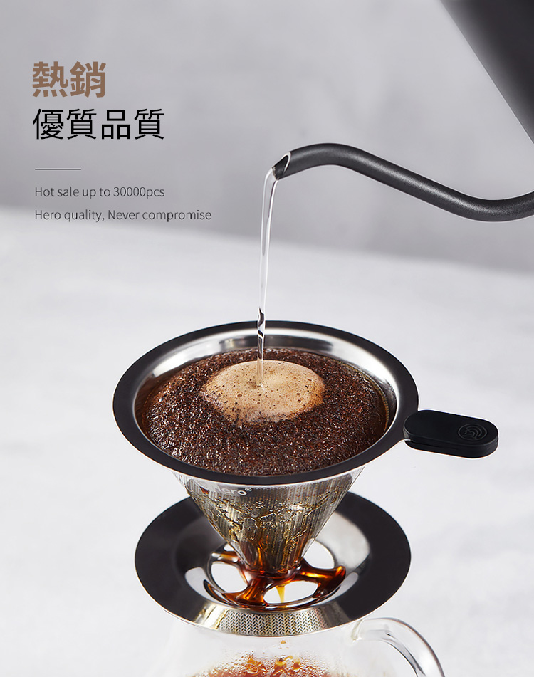       【免濾紙咖啡濾杯】小號316不鏽鋼雙層濾杯x1/泡咖啡 泡茶濾杯 