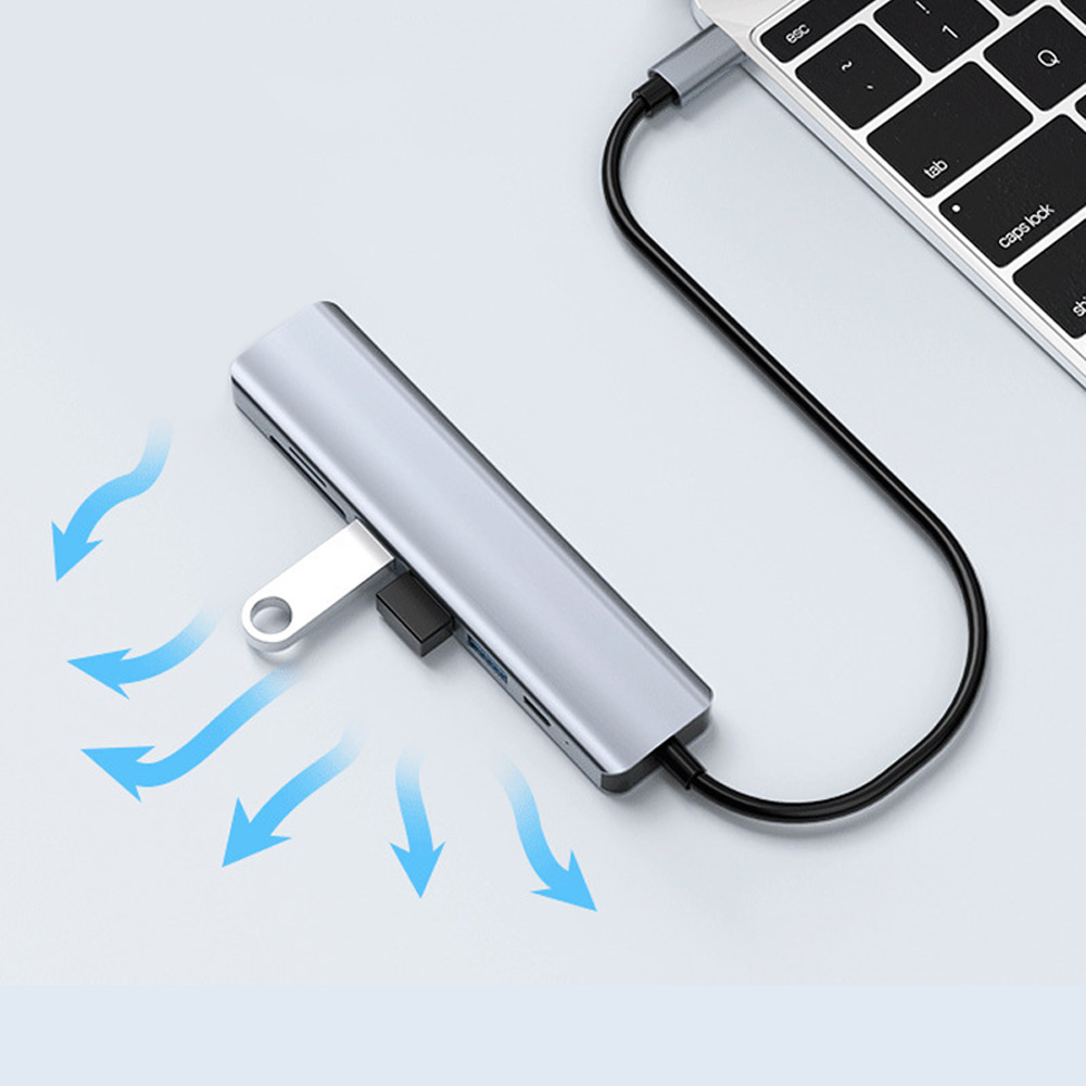 HUB-09 Type-C接頭七孔集線器