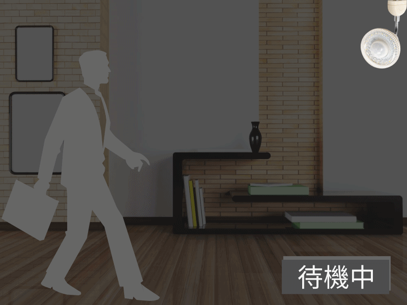 LED插頭式人體感應燈泡