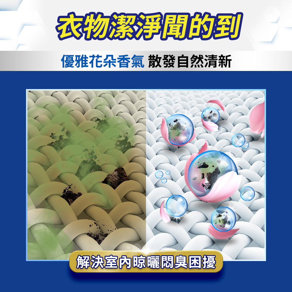 【白蘭】4X酵素極淨洗衣球 共54顆/袋 (除菌除蹣)