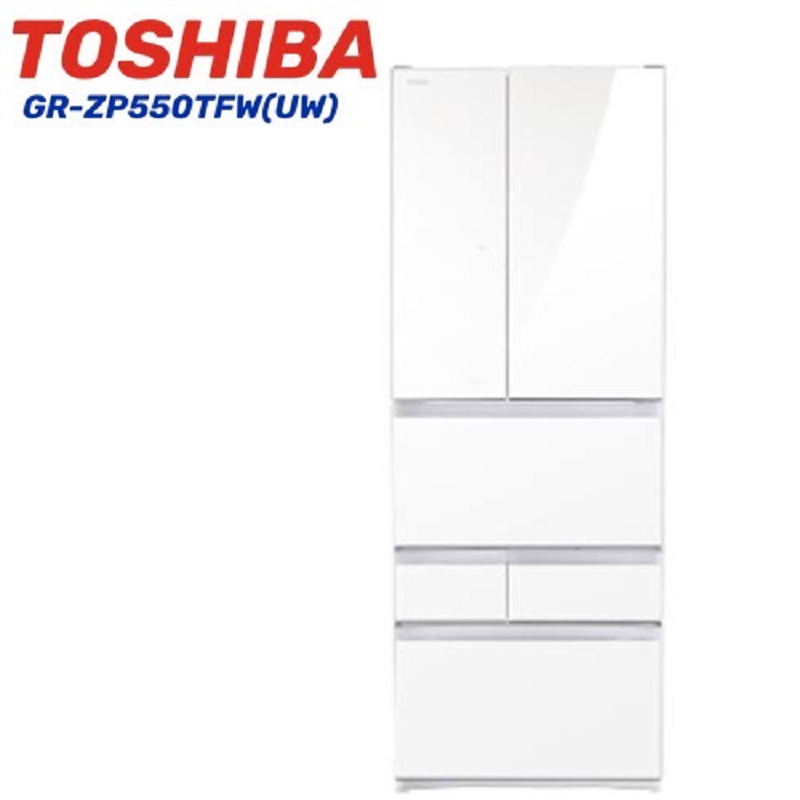 【TOSHIBA 東芝】 551L一級能六門變頻冰箱 GR-ZP550TFW 