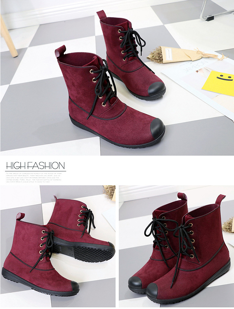 輕量防水防滑抗污短雨靴